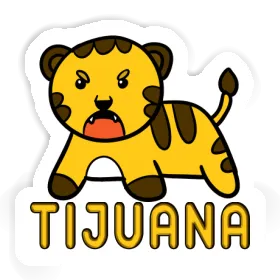 Tijuana Autocollant Bébé tigre Image