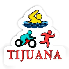 Tijuana Sticker Triathlete Image