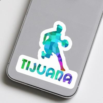 Tijuana Sticker Basketball Player Notebook Image