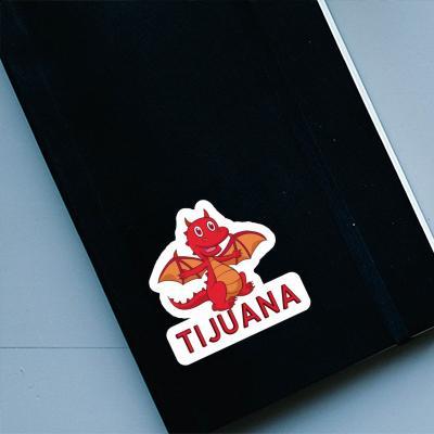 Sticker Baby Dragon Tijuana Notebook Image