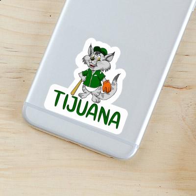 Sticker Tijuana Baseball Cat Laptop Image