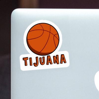 Tijuana Autocollant Ballon de basketball Laptop Image