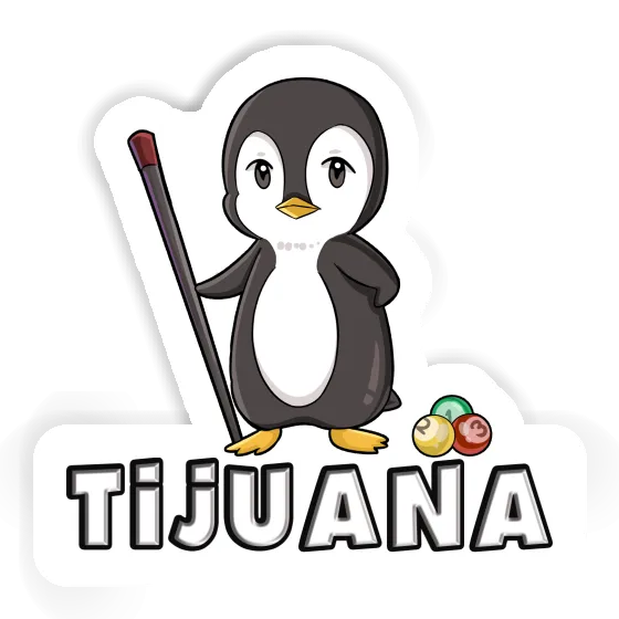 Billardspieler Sticker Tijuana Laptop Image