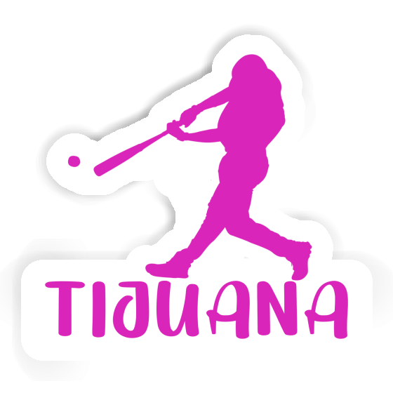 Tijuana Sticker Baseball Player Image