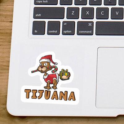 Tijuana Sticker Christmas Cat Notebook Image