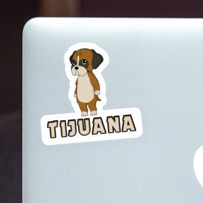 Sticker Tijuana German Boxer Notebook Image