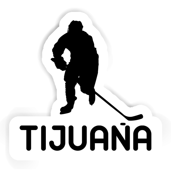 Tijuana Autocollant Joueur de hockey Notebook Image