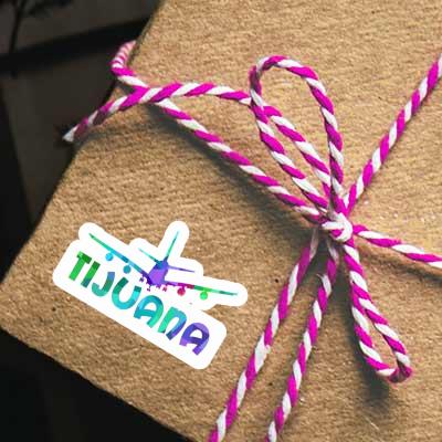 Sticker Airplane Tijuana Gift package Image