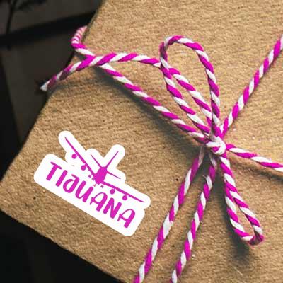 Sticker Tijuana Airplane Gift package Image