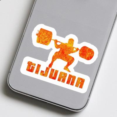 Sticker Weightlifter Tijuana Laptop Image