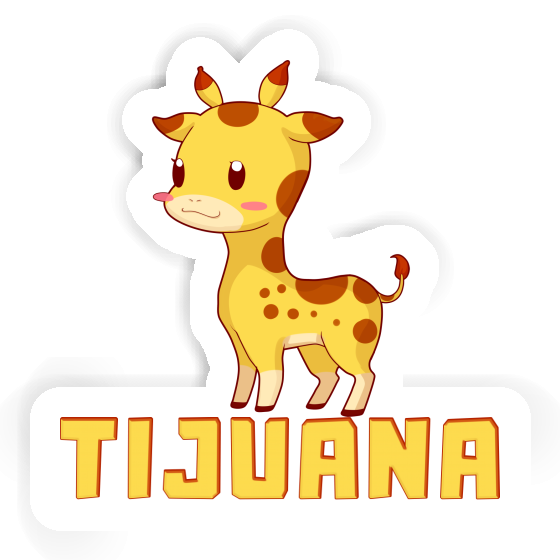 Sticker Giraffe Tijuana Laptop Image