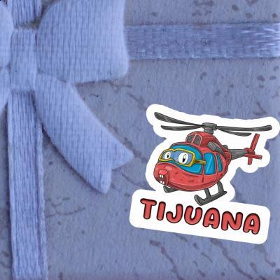 Tijuana Sticker Helicopter Image