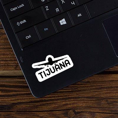 Airplane Sticker Tijuana Laptop Image