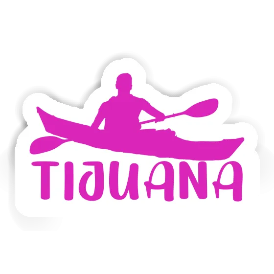 Tijuana Sticker Kayaker Notebook Image