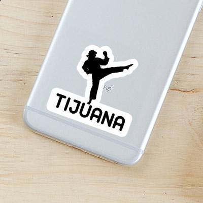 Tijuana Sticker Karateka Notebook Image