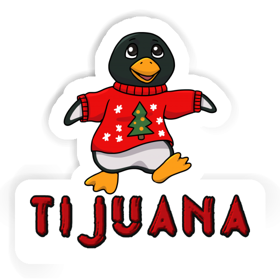 Tijuana Autocollant Pingouin de Noël Laptop Image