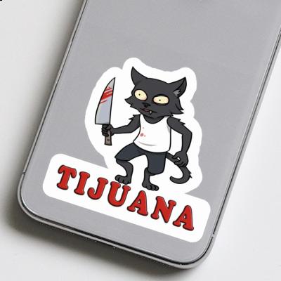 Autocollant Tijuana Chat psychopathe Laptop Image