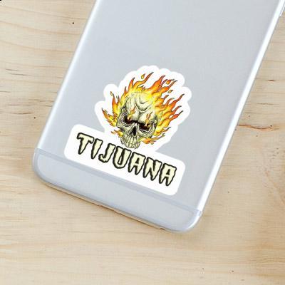 Sticker Tijuana Skull Image