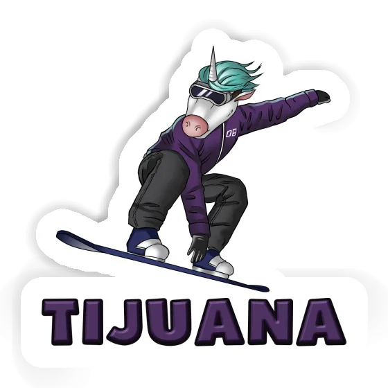 Sticker Snowboarder Tijuana Notebook Image