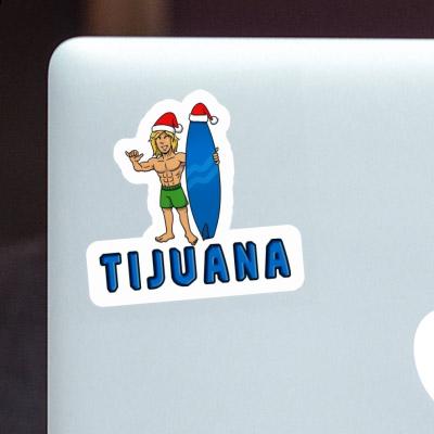 Sticker Surfer Tijuana Laptop Image