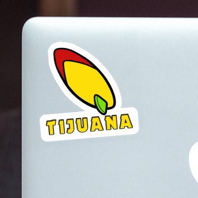 Sticker Tijuana Surfboard Laptop Image