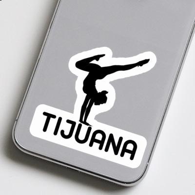 Tijuana Sticker Yoga Woman Laptop Image