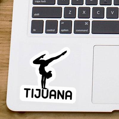 Tijuana Sticker Yoga Woman Notebook Image