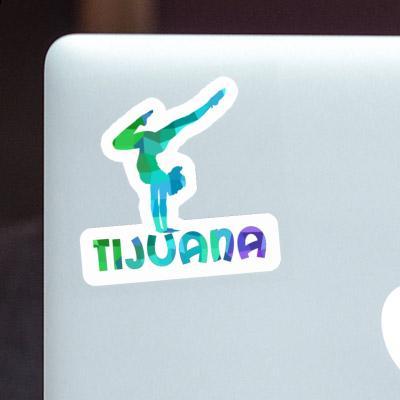 Yoga Woman Sticker Tijuana Image