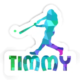 Sticker Baseball Player Timmy Image