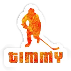 Hockey Player Sticker Timmy Image