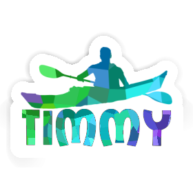 Kayaker Sticker Timmy Image