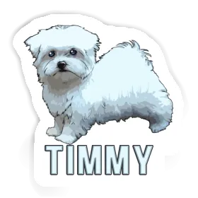 Sticker Timmy Maltese Dog Image