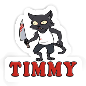 Aufkleber Timmy Psycho-Katze Image