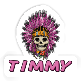 Damen Totenkopf Aufkleber Timmy Image