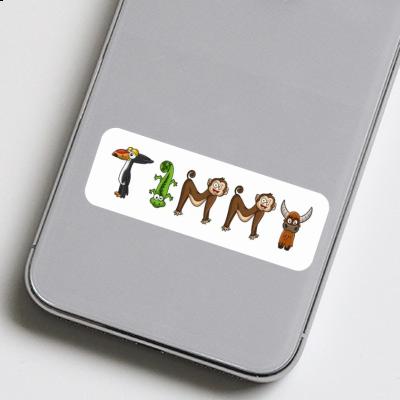 Timmy Sticker Animal Font Laptop Image