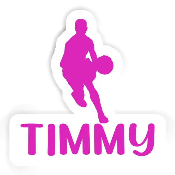 Sticker Timmy Basketball Player Notebook Image