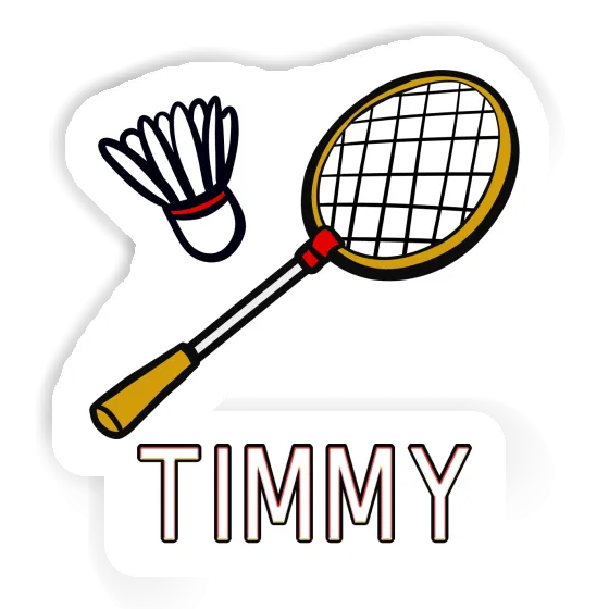 Timmy Aufkleber Badmintonschläger Notebook Image