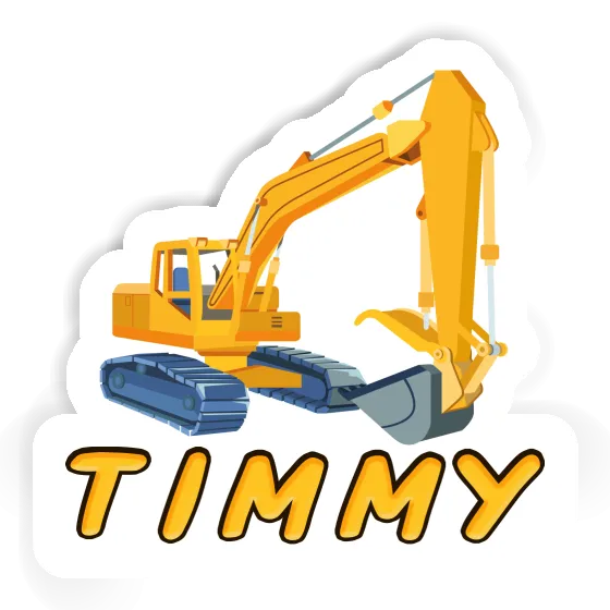 Sticker Timmy Excavator Notebook Image