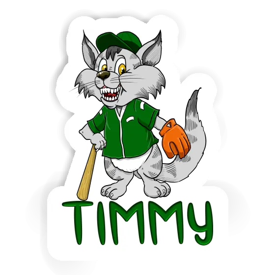 Baseball Cat Sticker Timmy Gift package Image