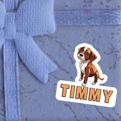 Timmy Sticker Boxer Dog Notebook Image