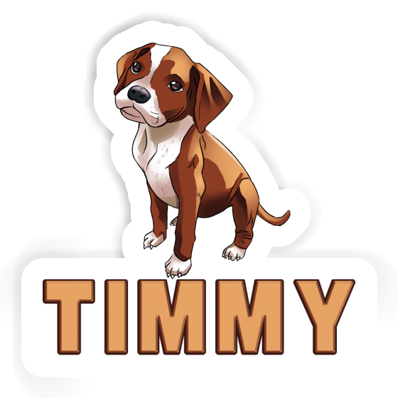 Timmy Sticker Boxer Dog Image