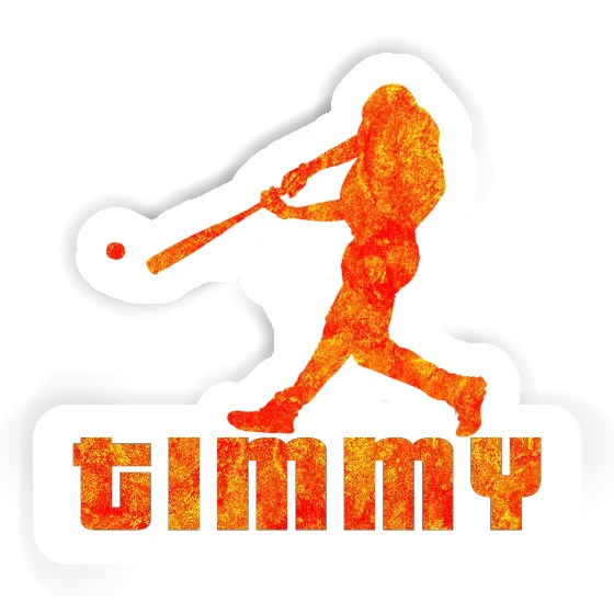 Baseball Player Sticker Timmy Notebook Image