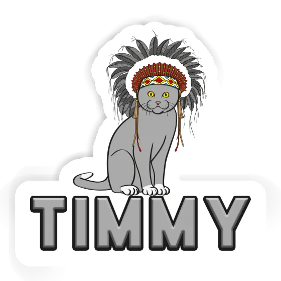 Timmy Sticker Indian Cat Gift package Image