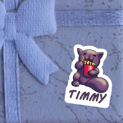 Pommes-Katze Sticker Timmy Laptop Image