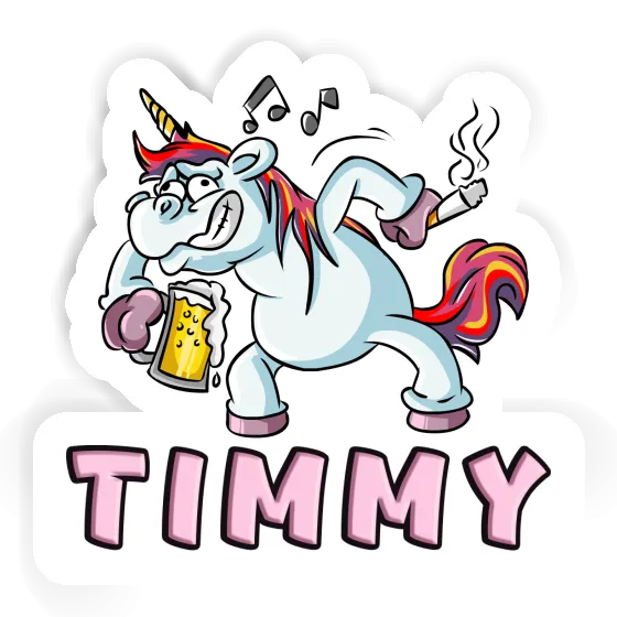 Aufkleber Party-Einhorn Timmy Image