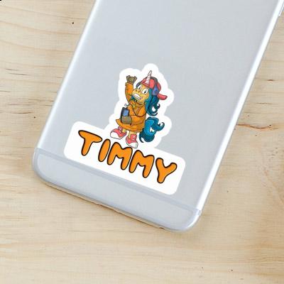 Sticker Timmy Hip-Hop Unicorn Laptop Image