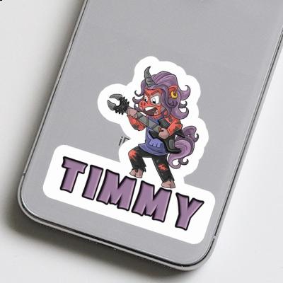 Rockendes Einhorn Aufkleber Timmy Laptop Image