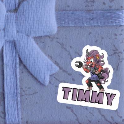 Rockendes Einhorn Aufkleber Timmy Notebook Image