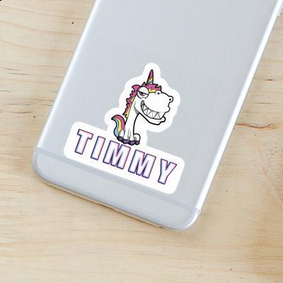 Grinning Unicorn Sticker Timmy Notebook Image