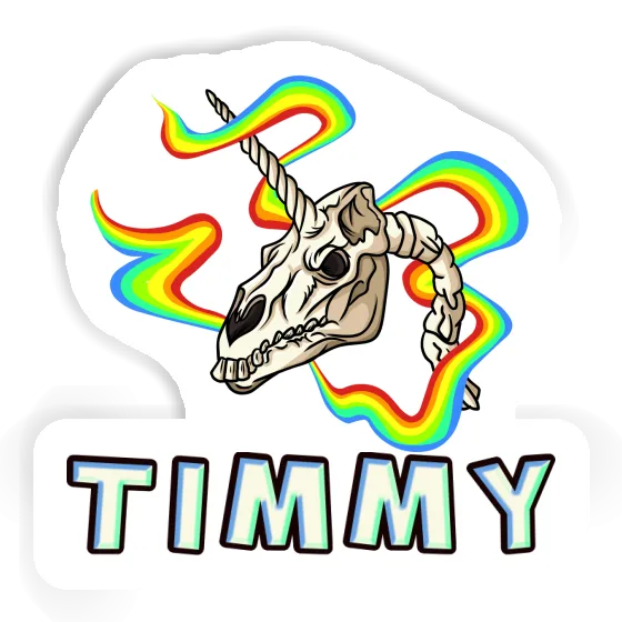 Sticker Timmy Einhorn-Totenkopf Notebook Image